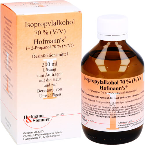 ISOPROPYLALKOHOL 70% V/V Hofmann's ISOPROPYLALKOHOL 70% V/V Hofmann's