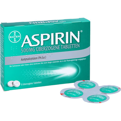 ASPIRIN 500 mg überzogene Tabletten ASPIRIN 500 mg überzogene Tabletten