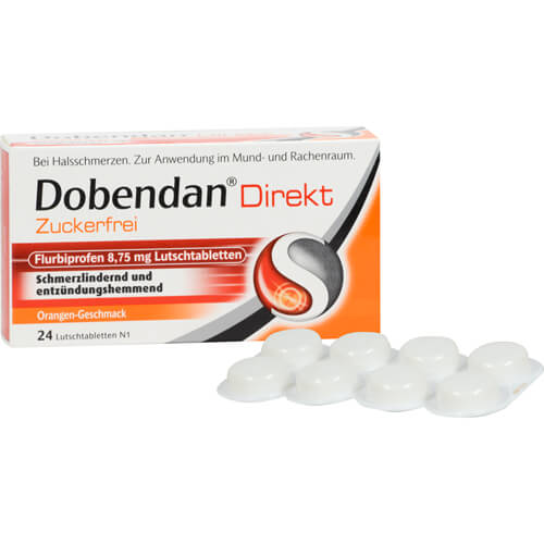 DOBENDAN Direkt zuckerfrei Flurbiprofen 8,75mg Lut DOBENDAN Direkt zuckerfrei Flurbiprofen 8,75mg Lut