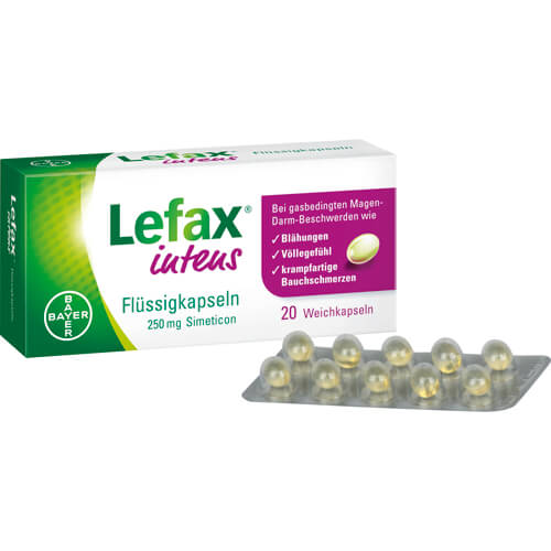 LEFAX intens Flüssigkapseln 250 mg Simeticon LEFAX intens Flüssigkapseln 250 mg Simeticon