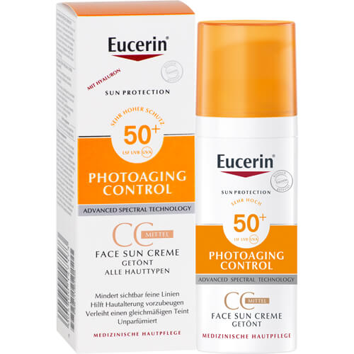 EUCERIN Sun CC Creme getönt mittel LSF 50+ EUCERIN Sun CC Creme getönt mittel LSF 50+