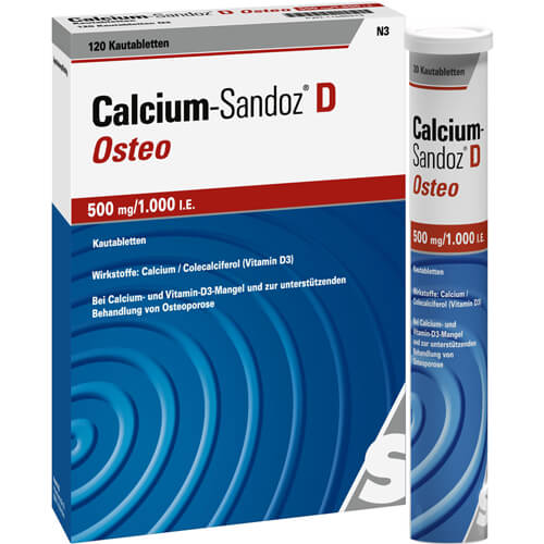 CALCIUM SANDOZ D Osteo 500 mg/1.000 I.E. Kautabl. CALCIUM SANDOZ D Osteo 500 mg/1.000 I.E. Kautabl.