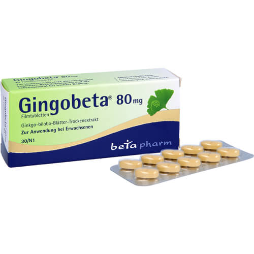 GINGOBETA 80 mg Filmtabletten GINGOBETA 80 mg Filmtabletten
