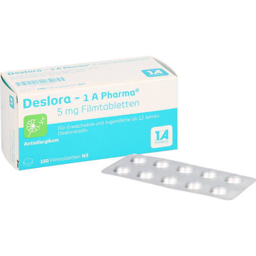 DESLORA-1A Pharma 5 mg Filmtabletten DESLORA-1A Pharma 5 mg Filmtabletten