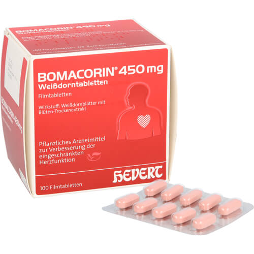 BOMACORIN 450 mg Weißdorntabletten BOMACORIN 450 mg Weißdorntabletten