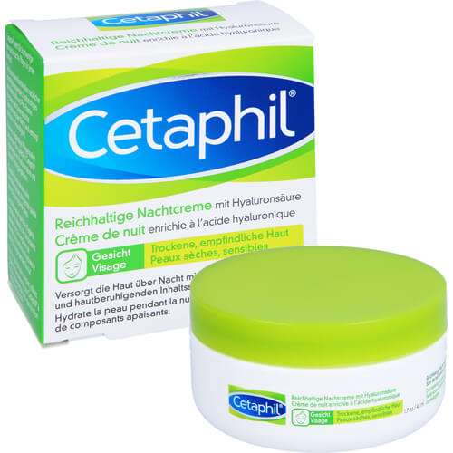 CETAPHIL reichhaltige Nachtcreme mit Hyaluronsäure CETAPHIL reichhaltige Nachtcreme mit Hyaluronsäure