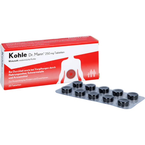KOHLE Dr.Mann 250 mg Tabletten KOHLE Dr.Mann 250 mg Tabletten