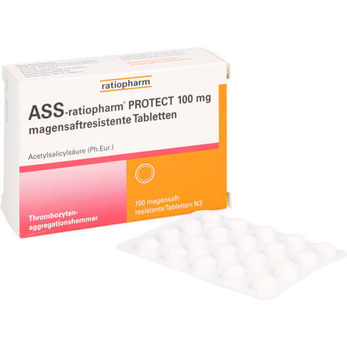 ASS-ratiopharm PROTECT 100 mg magensaftr.Tabletten ASS-ratiopharm PROTECT 100 mg magensaftr.Tabletten