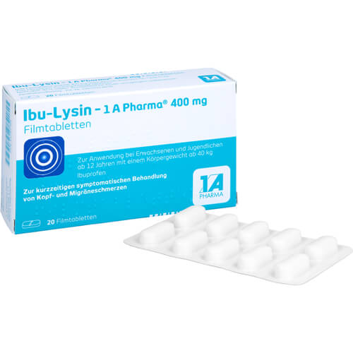 IBU-LYSIN 1A Pharma 400 mg Filmtabletten IBU-LYSIN 1A Pharma 400 mg Filmtabletten