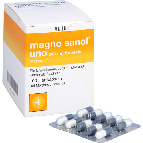 MAGNO SANOL uno 243 mg Kapseln MAGNO SANOL uno 243 mg Kapseln