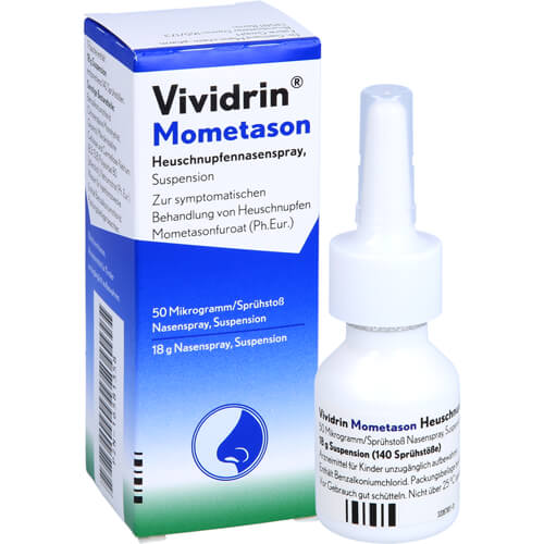 VIVIDRIN Mometason Heuschn.Nspr.50μg/Sp. 140SprSt. VIVIDRIN Mometason Heuschn.Nspr.50μg/Sp. 140SprSt.