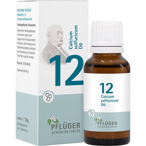 BIOCHEMIE Pflüger 12 Calcium sulfuricum D 6 Glob. BIOCHEMIE Pflüger 12 Calcium sulfuricum D 6 Glob.