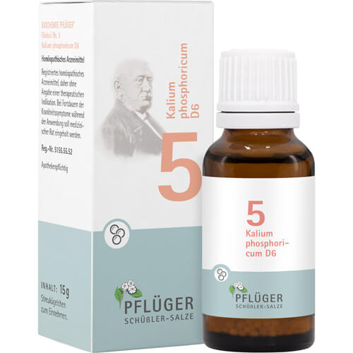BIOCHEMIE Pflüger 5 Kalium phosphoricum D 6 Glob. BIOCHEMIE Pflüger 5 Kalium phosphoricum D 6 Glob.