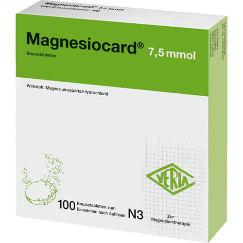 MAGNESIOCARD 7,5 mmol Brausetabletten MAGNESIOCARD 7,5 mmol Brausetabletten