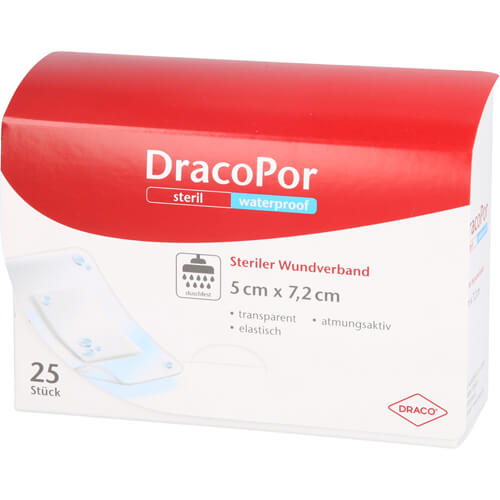 DRACOPOR waterproof Wundverband 5x7,2 cm steril DRACOPOR waterproof Wundverband 5x7,2 cm steril