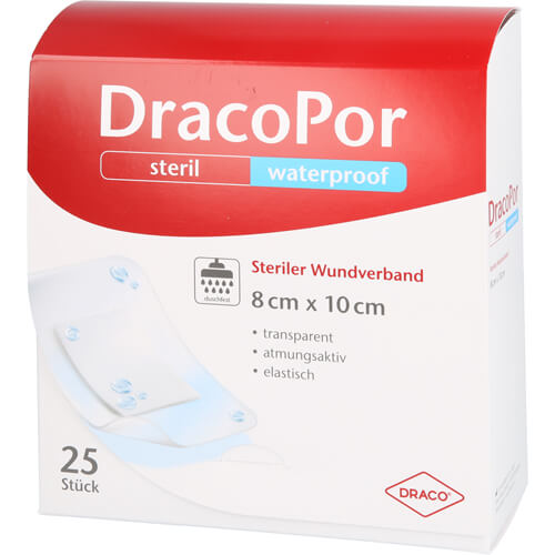 DRACOPOR waterproof Wundverband 8x10 cm steril DRACOPOR waterproof Wundverband 8x10 cm steril