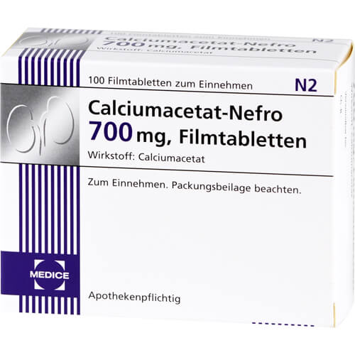 CALCIUMACETAT NEFRO 700 mg Filmtabletten CALCIUMACETAT NEFRO 700 mg Filmtabletten