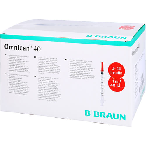 OMNICAN Insulinspr.1 ml U40 m.Kan.0,30x12 mm einz. OMNICAN Insulinspr.1 ml U40 m.Kan.0,30x12 mm einz.