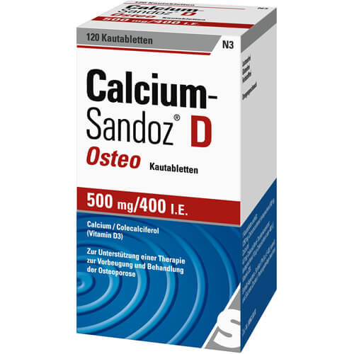 CALCIUM SANDOZ D Osteo 500 mg/400 I.E. Kautabl. CALCIUM SANDOZ D Osteo 500 mg/400 I.E. Kautabl.