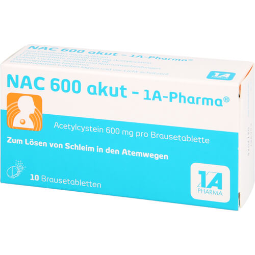 NAC 600 akut-1A Pharma Brausetabletten NAC 600 akut-1A Pharma Brausetabletten