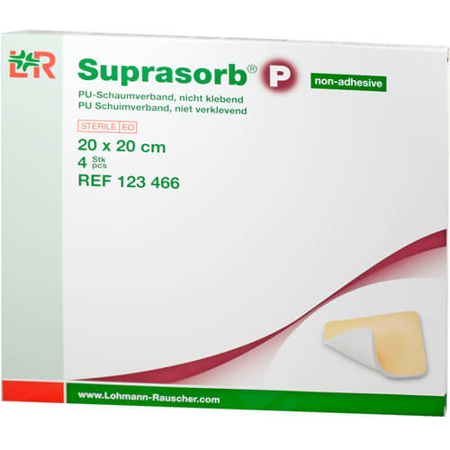 SUPRASORB P PU-Schaumv.nicht klebend 20x20 cm SUPRASORB P PU-Schaumv.nicht klebend 20x20 cm