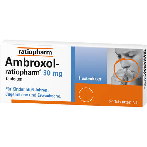 AMBROXOL-ratiopharm 30 mg Hustenlöser Tabletten AMBROXOL-ratiopharm 30 mg Hustenlöser Tabletten