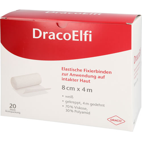 DRACOELFI elast.Fixierbinde 8 cmx4 m gekreppt DRACOELFI elast.Fixierbinde 8 cmx4 m gekreppt