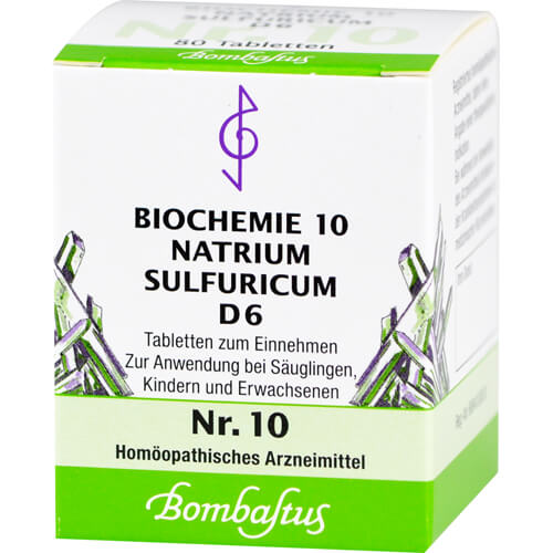 BIOCHEMIE 10 Natrium sulfuricum D 6 Tabletten BIOCHEMIE 10 Natrium sulfuricum D 6 Tabletten