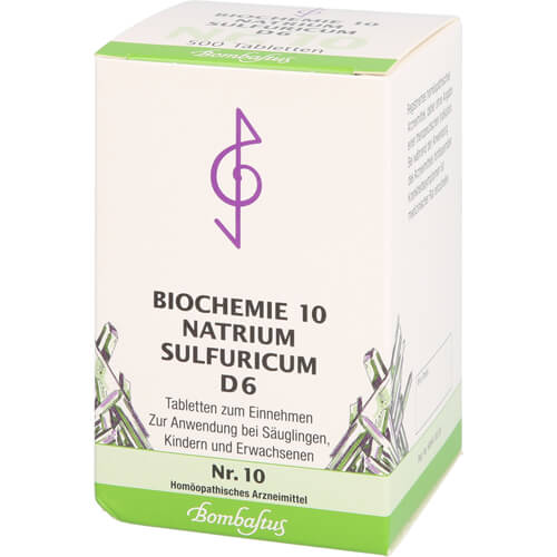 BIOCHEMIE 10 Natrium sulfuricum D 6 Tabletten BIOCHEMIE 10 Natrium sulfuricum D 6 Tabletten