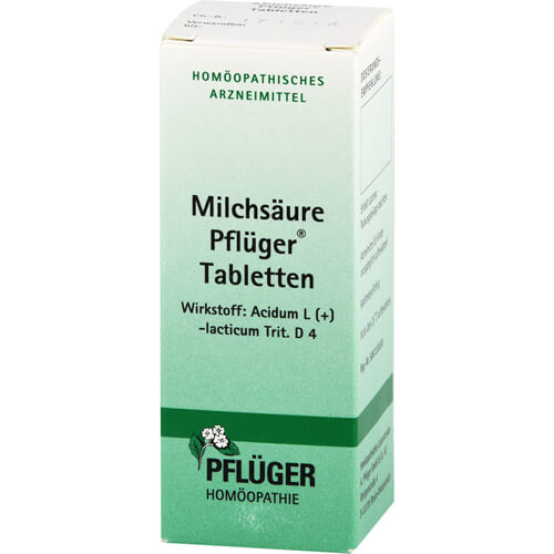 MILCHSÄURE Pflüger Tabletten MILCHSÄURE Pflüger Tabletten