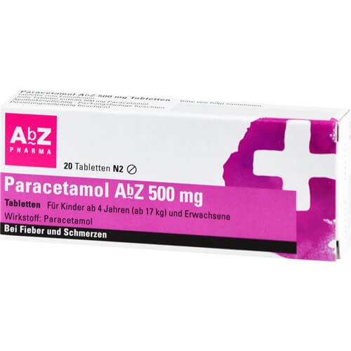PARACETAMOL AbZ 500 mg Tabletten PARACETAMOL AbZ 500 mg Tabletten
