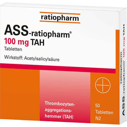 ASS-ratiopharm 100 mg TAH Tabletten ASS-ratiopharm 100 mg TAH Tabletten
