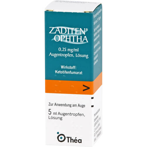 ZADITEN ophtha 0,25 mg/ml Augentropfen ZADITEN ophtha 0,25 mg/ml Augentropfen