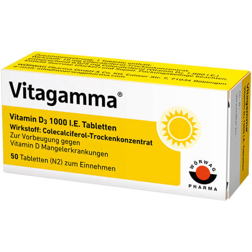 VITAGAMMA Vitamin D3 1.000 I.E. Tabletten VITAGAMMA Vitamin D3 1.000 I.E. Tabletten