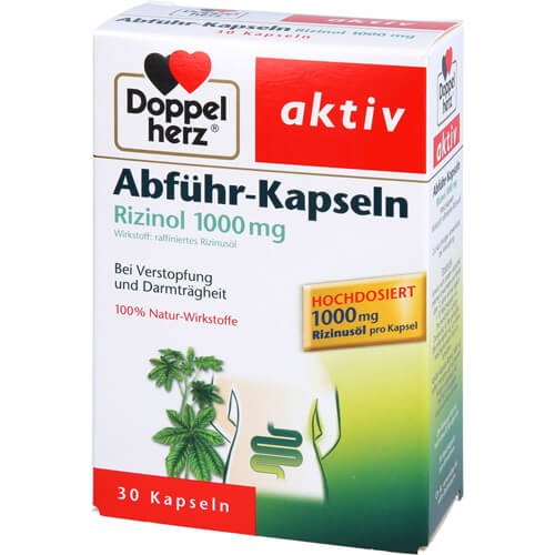 DOPPELHERZ Abführ-Kapseln Rizinol 1.000 mg DOPPELHERZ Abführ-Kapseln Rizinol 1.000 mg