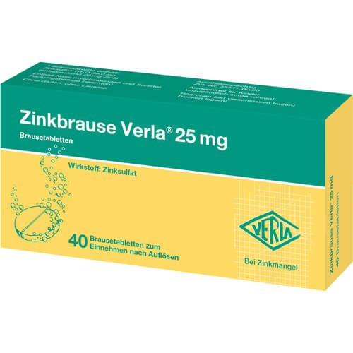 ZINKBRAUSE Verla 25 mg Brausetabletten ZINKBRAUSE Verla 25 mg Brausetabletten