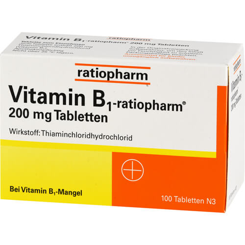 VITAMIN B1-RATIOPHARM 200 mg Tabletten VITAMIN B1-RATIOPHARM 200 mg Tabletten
