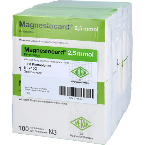MAGNESIOCARD 2,5 mmol Filmtabletten MAGNESIOCARD 2,5 mmol Filmtabletten