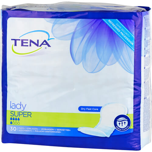 TENA LADY super Inkontinenz Einlagen TENA LADY super Inkontinenz Einlagen
