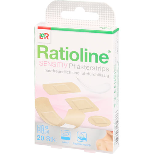 RATIOLINE sensitive Pflasterstrips in 4 Größen RATIOLINE sensitive Pflasterstrips in 4 Größen