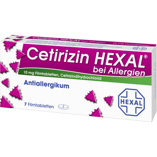 CETIRIZIN HEXAL Filmtabletten bei Allergien CETIRIZIN HEXAL Filmtabletten bei Allergien