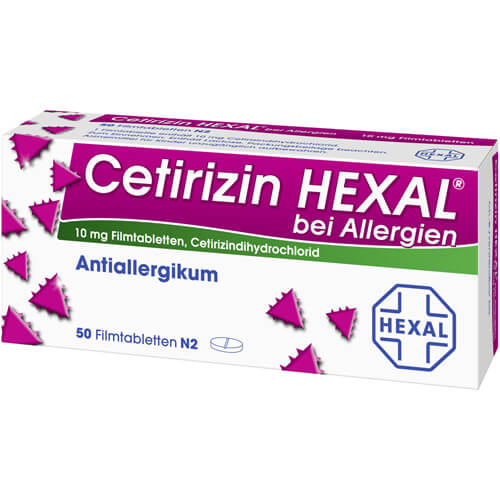 CETIRIZIN HEXAL Filmtabletten bei Allergien CETIRIZIN HEXAL Filmtabletten bei Allergien