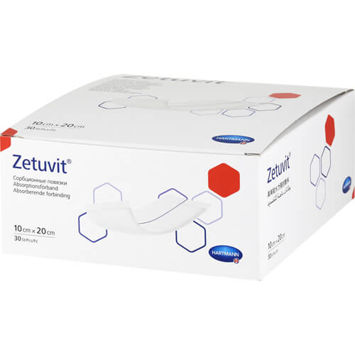 ZETUVIT Saugkompressen unsteril 10x20 cm ZETUVIT Saugkompressen unsteril 10x20 cm