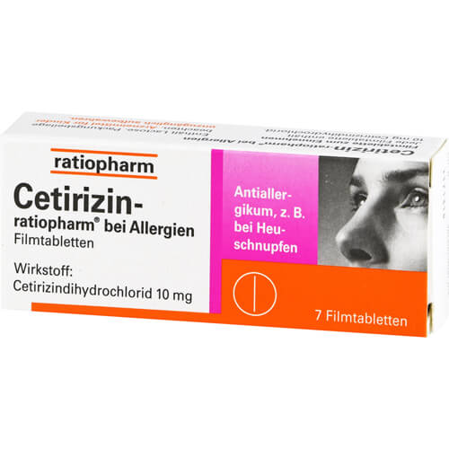 CETIRIZIN-ratiopharm bei Allergien 10 mg Filmtabl. CETIRIZIN-ratiopharm bei Allergien 10 mg Filmtabl.