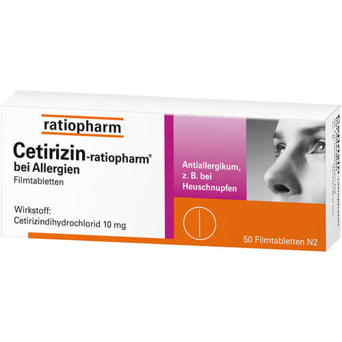 CETIRIZIN-ratiopharm bei Allergien 10 mg Filmtabl. CETIRIZIN-ratiopharm bei Allergien 10 mg Filmtabl.