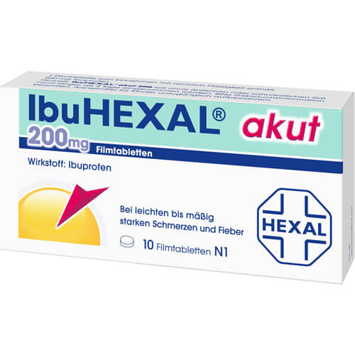 IBUHEXAL akut 200 Filmtabletten IBUHEXAL akut 200 Filmtabletten