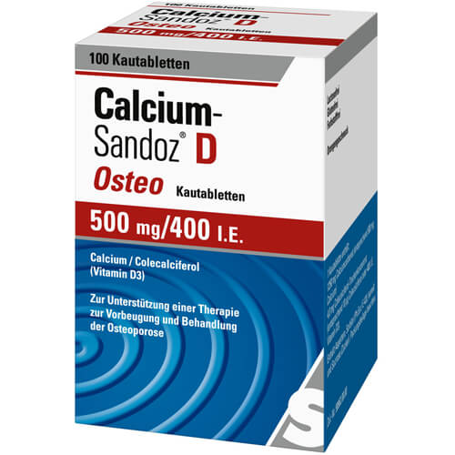 CALCIUM SANDOZ D Osteo 500 mg/400 I.E. Kautabl. CALCIUM SANDOZ D Osteo 500 mg/400 I.E. Kautabl.