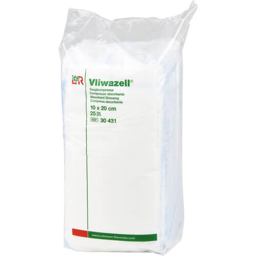 VLIWAZELL Saugkompressen unsteril 10x20 cm VLIWAZELL Saugkompressen unsteril 10x20 cm
