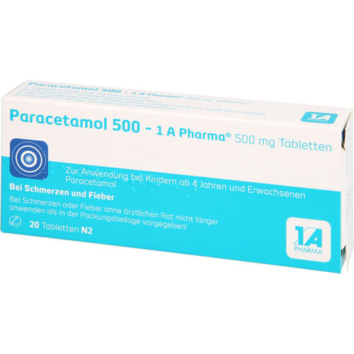 PARACETAMOL 500-1A Pharma Tabletten PARACETAMOL 500-1A Pharma Tabletten