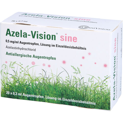 AZELA-Vision sine 0,5 mg/ml Augentr.i.Einzeldosis. AZELA-Vision sine 0,5 mg/ml Augentr.i.Einzeldosis.